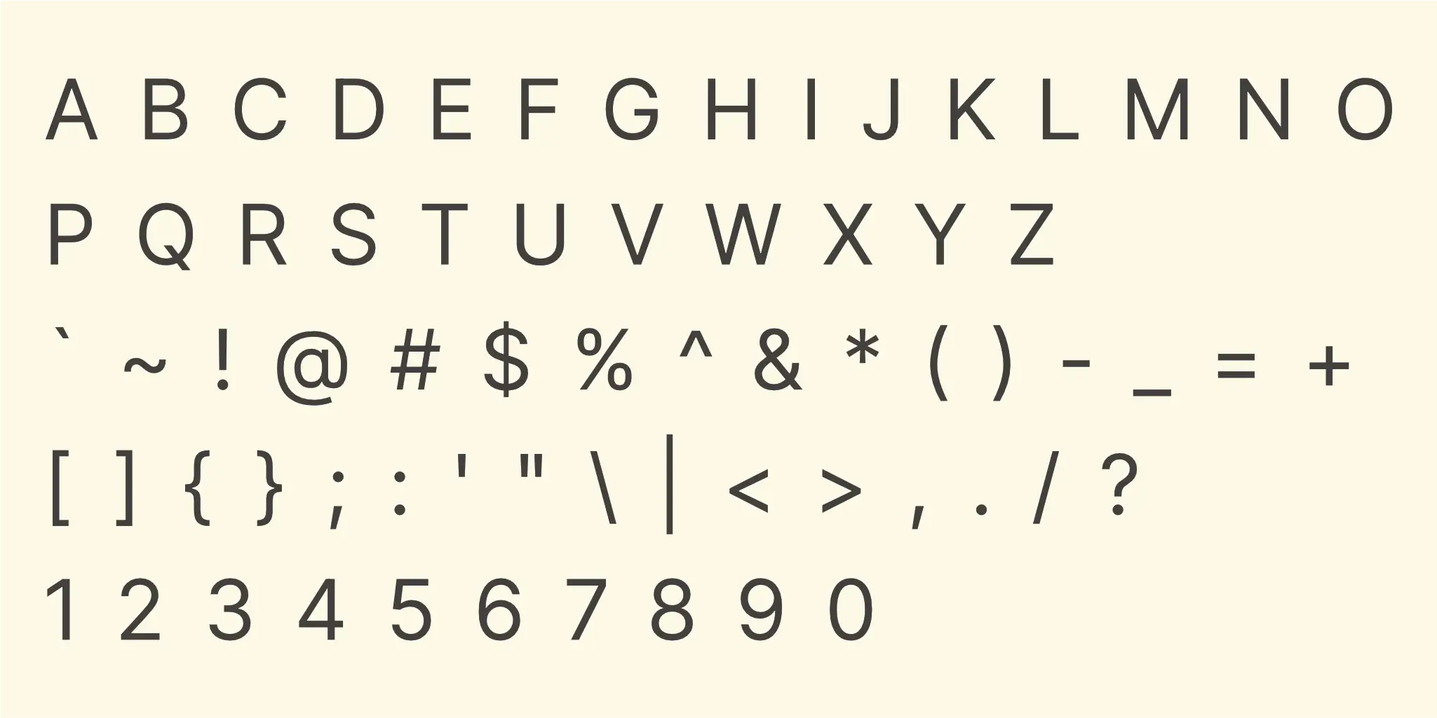 virtual-lemon - Secondary Typeface